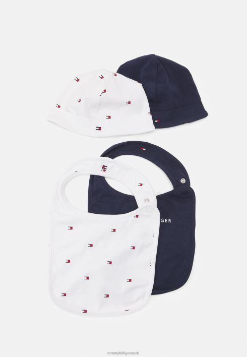 baby bibdana mütsi kinkepakk unisex nokamüts RJV627375 hämar merevägi Tommy Hilfiger