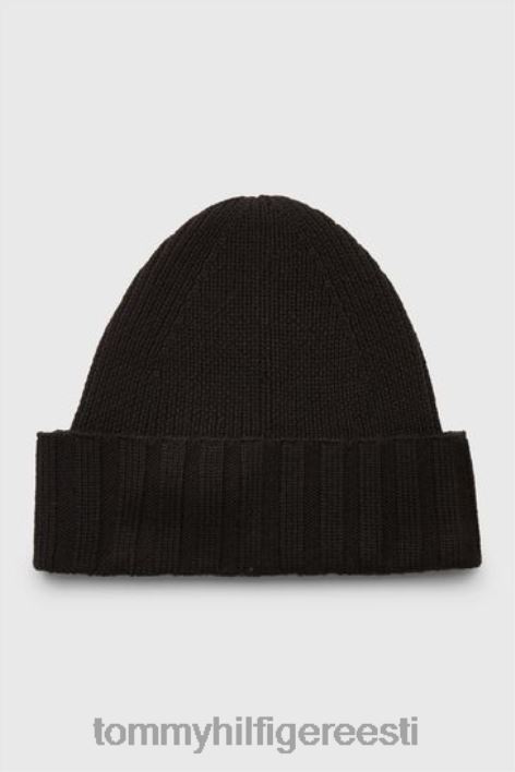 monogramm nokamüts RJV623549 must Tommy Hilfiger