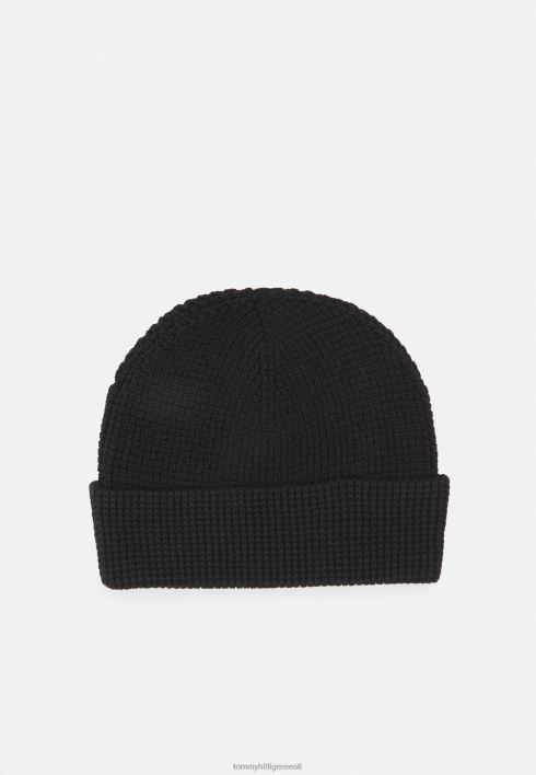 äri nokamüts unisex nokamüts RJV624720 must Tommy Hilfiger