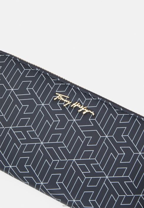 Ikooniline suur monogramm rahakott RJV626563 kõrbe taevas Tommy Hilfiger