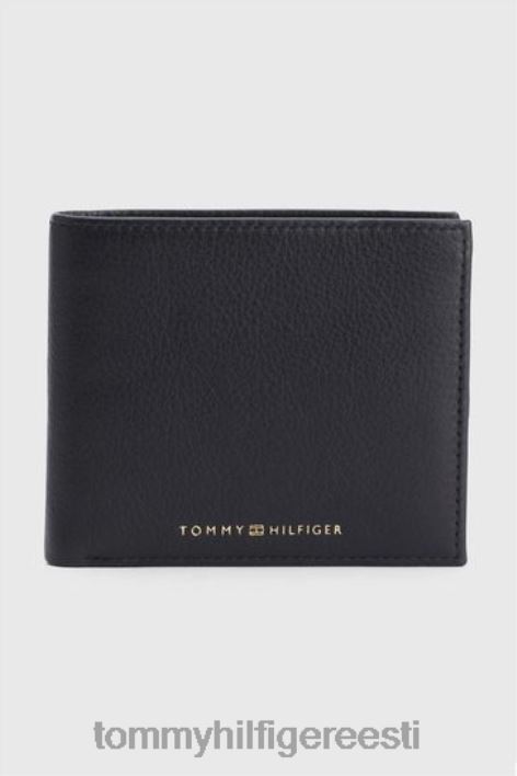 esmaklassiline nahast rahakott RJV623305 must Tommy Hilfiger