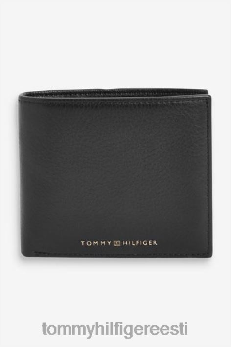 esmaklassiline nahast rahakott RJV623305 must Tommy Hilfiger