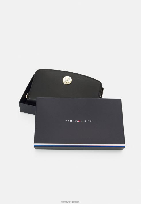 šikk rahakott RJV626522 must Tommy Hilfiger