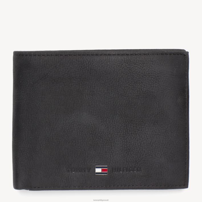 johnson nahast krediitkaardi rahakott RJV62585 must Tommy Hilfiger