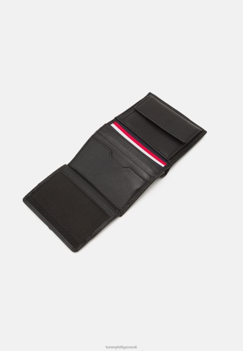 kesklinna kolmeosaline rahakott RJV626217 must Tommy Hilfiger
