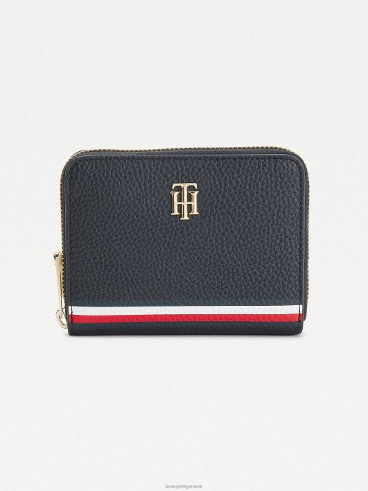 keskmise signatuuriga lukuga rahakott RJV621956 must Tommy Hilfiger