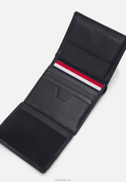 keskne kolmeosaline rahakott RJV626474 must Tommy Hilfiger