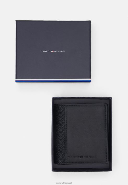 keskne kolmeosaline rahakott RJV626474 must Tommy Hilfiger