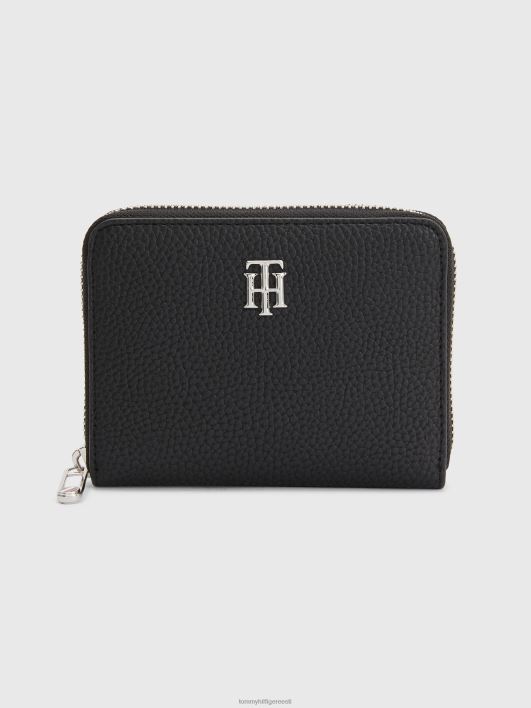 monogramm keskmise lukuga rahakott RJV621958 must Tommy Hilfiger