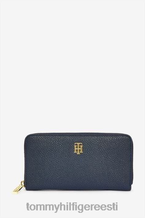 monogramm tõmblukk ümber rahakoti RJV623465 sinine Tommy Hilfiger