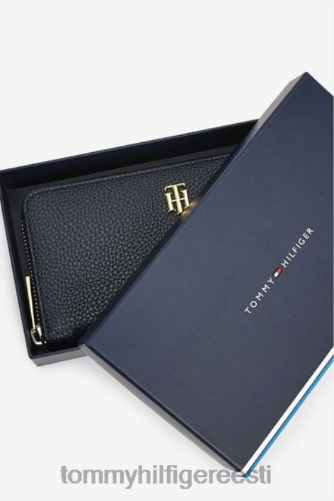 monogramm tõmblukk ümber rahakoti RJV623465 sinine Tommy Hilfiger
