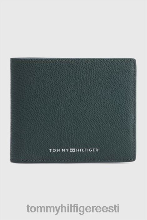 äriline nahast rahakott RJV623527 roheline Tommy Hilfiger