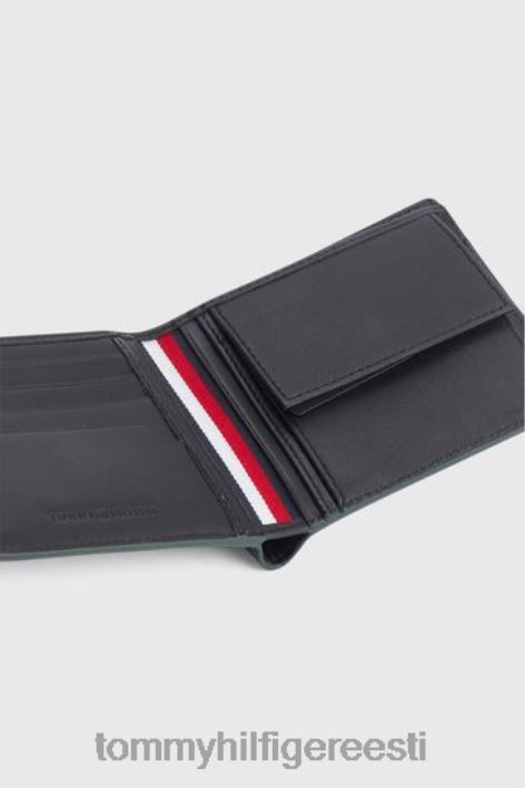 äriline nahast rahakott RJV623527 roheline Tommy Hilfiger