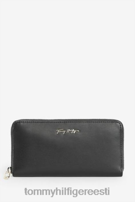 suur tõmblukk ümber rahakoti RJV623395 must Tommy Hilfiger