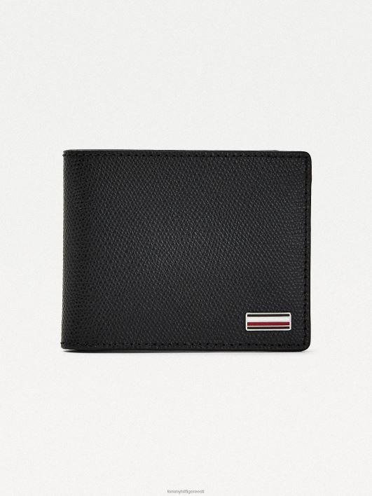 th äri väike nahast kaardi rahakott RJV62588 must Tommy Hilfiger