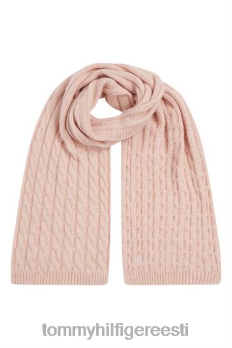 ajatu kaabliga kootud sall RJV623673 roosa Tommy Hilfiger