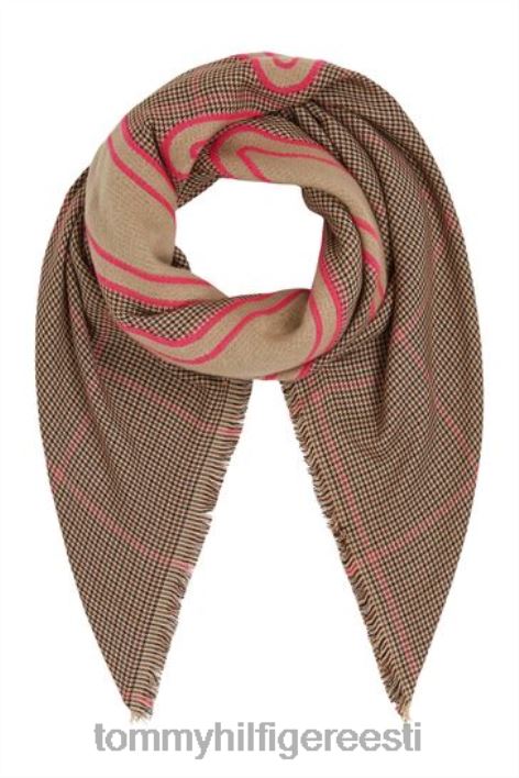 ettevalmistuskontrolli sall RJV623293 pruun Tommy Hilfiger