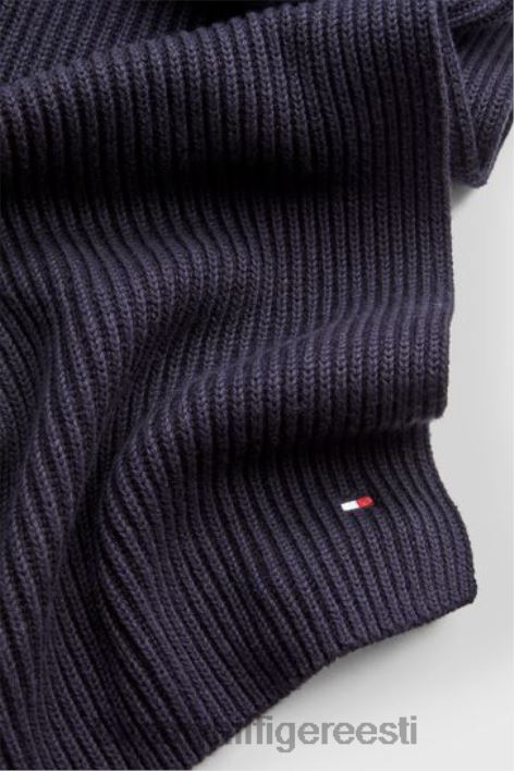 hädavajalik lipp kootud sall RJV623544 sinine Tommy Hilfiger