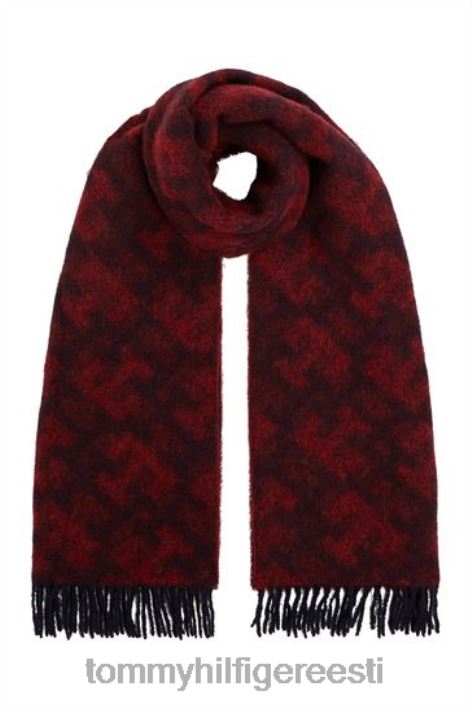 ikooniline monogramm sall RJV623587 punane Tommy Hilfiger