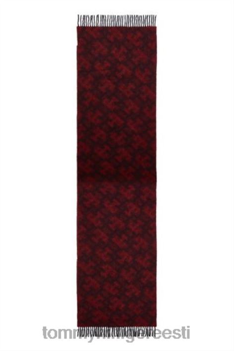 ikooniline monogramm sall RJV623587 punane Tommy Hilfiger