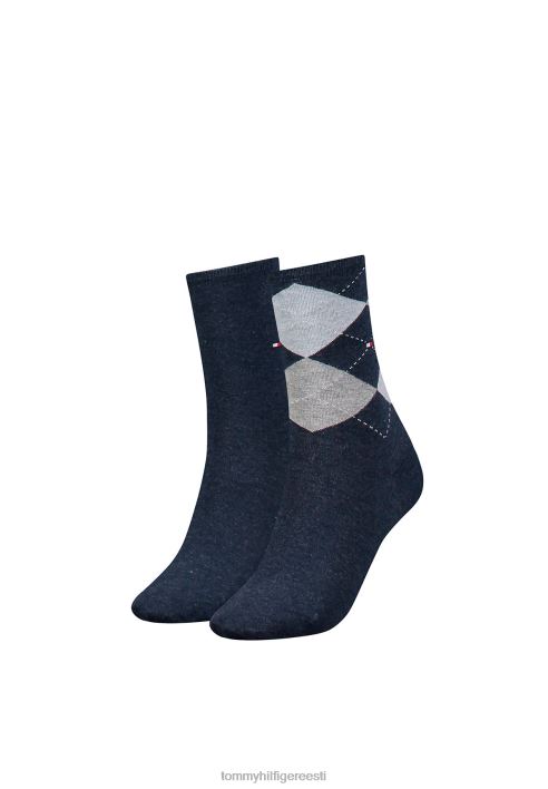2 paari sokke RJV626991 sinine Tommy Hilfiger