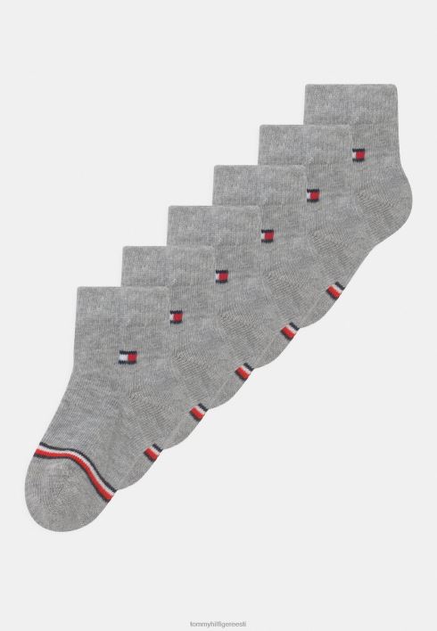 baby unisex 6 pakki sokid RJV627063 hall melanž Tommy Hilfiger