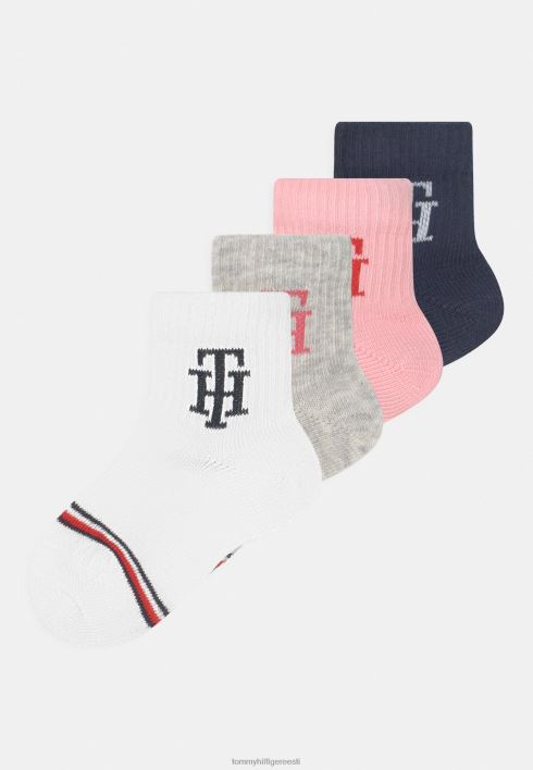 beebi monogramm unisex 4 pakki sokid RJV627100 mitmevärviline Tommy Hilfiger