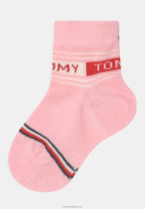 beebi triibulised sokid RJV626885 heleroosa/roosa/hall Tommy Hilfiger