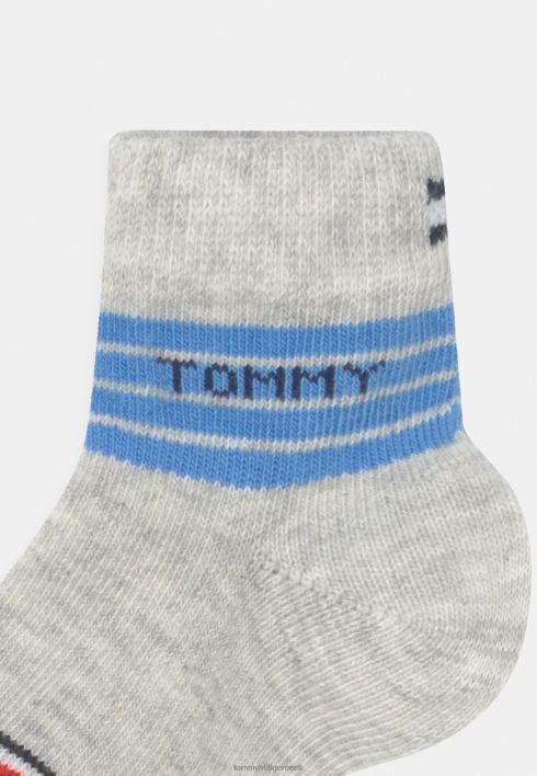 beebi triibulised sokid RJV627127 sinine/helehall Tommy Hilfiger