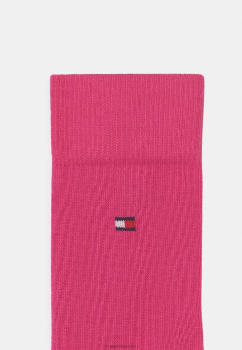 laste põhilised 2 pakki sokid RJV626733 magenta Tommy Hilfiger