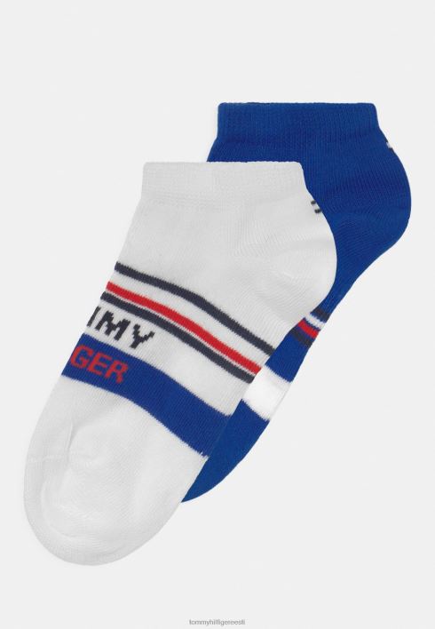 laste tossu logoga lint 4 pakki sokid RJV627060 sinine Tommy Hilfiger