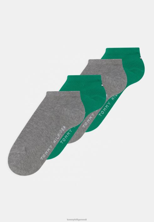 laste tossud 4 pakki sokid RJV627102 roheline kombo Tommy Hilfiger