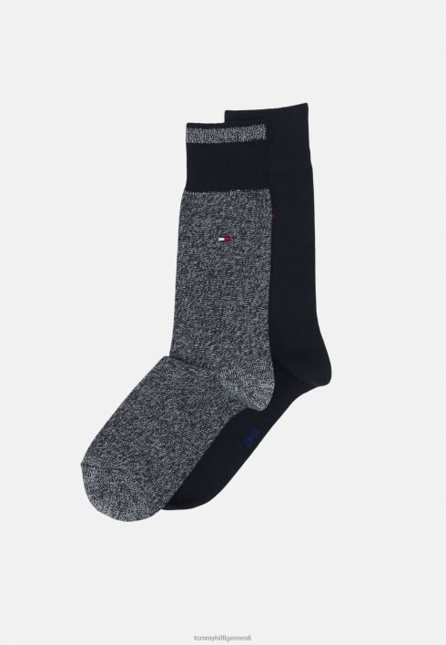 meeste hooajalised mouline 2 paki sokid RJV627166 tumesinine Tommy Hilfiger