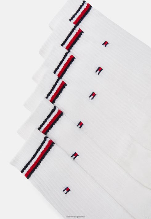 meeste ikoonilised sokid 6 pakki sokid RJV626873 valge Tommy Hilfiger