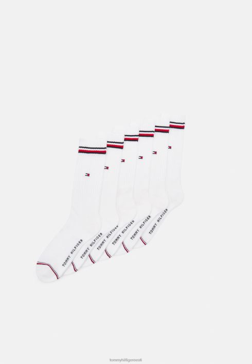 meeste ikoonilised sokid 6 pakki sokid RJV626873 valge Tommy Hilfiger