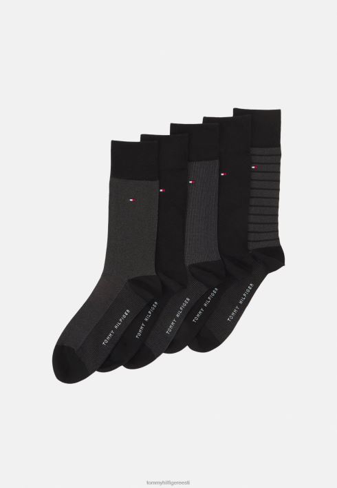meeste kinkekarbis birdeye 5 pakki sokid RJV627120 must Tommy Hilfiger