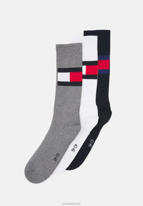 meeste sokilipp 3 pakki sokid RJV628837 valge/tumesinine/hall Tommy Hilfiger
