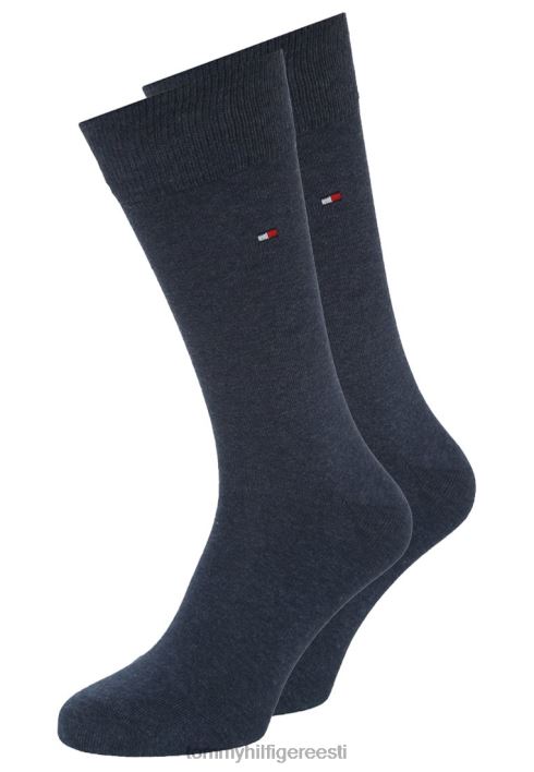 meeste sokk classic 2 pakki sokid RJV626869 teksad Tommy Hilfiger