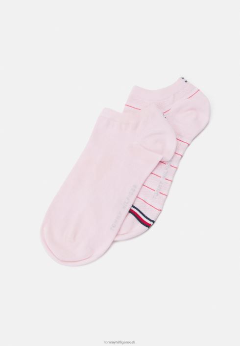naiste sneaker preppy 2 pakki sokid RJV624762 roosa Tommy Hilfiger