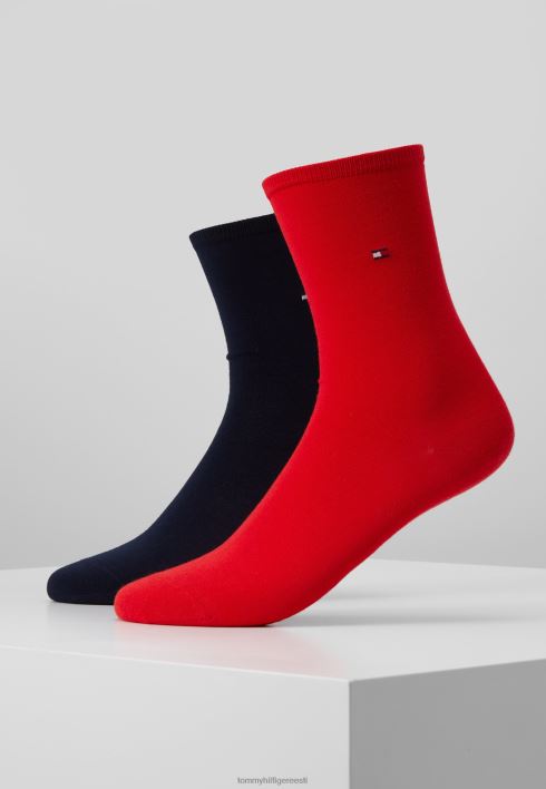 naiste sokk vabaaja 2 pakki sokid RJV626966 punane Tommy Hilfiger