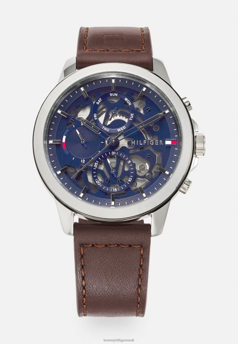 Henry käekell RJV626652 pruun/hõbedane/sinine Tommy Hilfiger