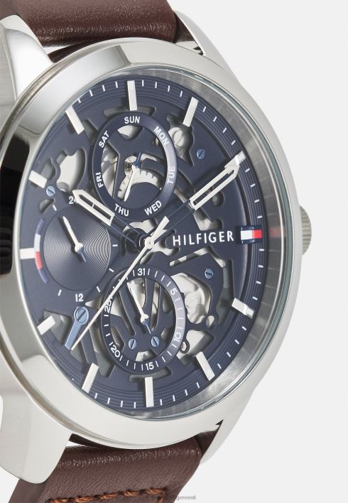 Henry käekell RJV626652 pruun/hõbedane/sinine Tommy Hilfiger