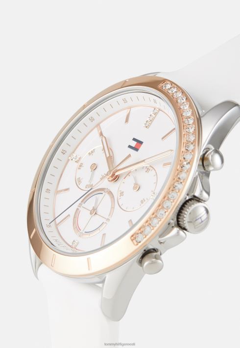 Kennedy kronograafi kell RJV626699 valge Tommy Hilfiger