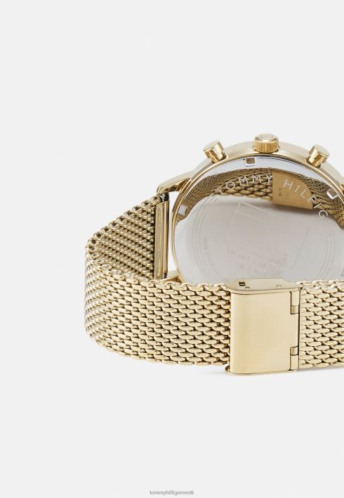 Leonardi kronograafi kell RJV626717 kullavärvi/must Tommy Hilfiger