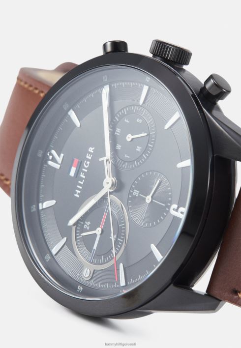 Matthew kronograafi käekell RJV626481 pruun/must Tommy Hilfiger