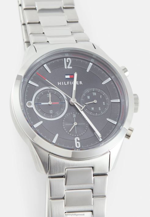Matthew kronograafi käekell RJV626662 hõbedase värviga Tommy Hilfiger