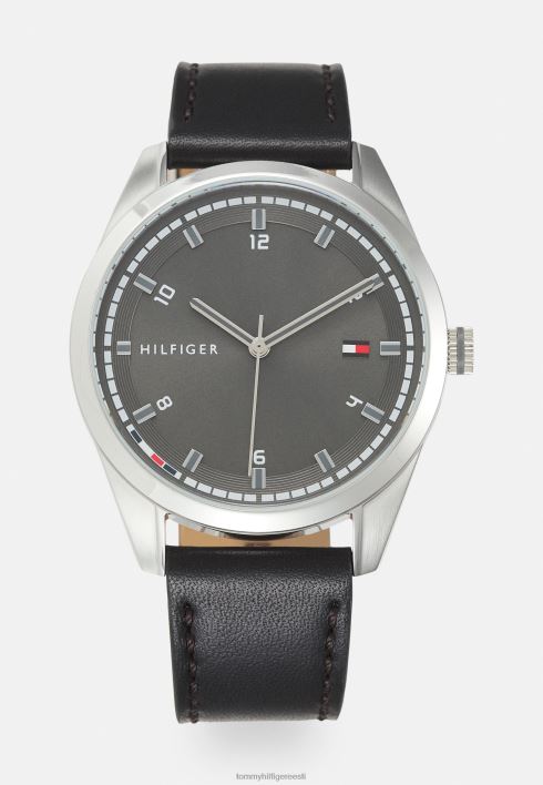 griffini käekell RJV626636 must/hõbedane Tommy Hilfiger