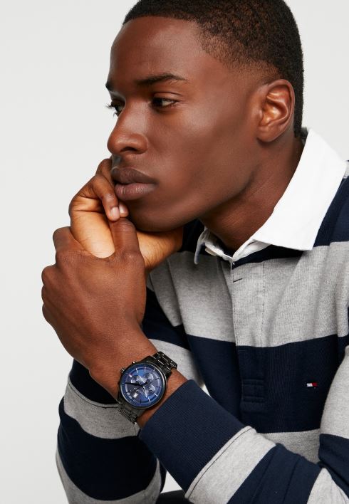 juhuslik kronograafi käekell RJV625833 must/sinine Tommy Hilfiger