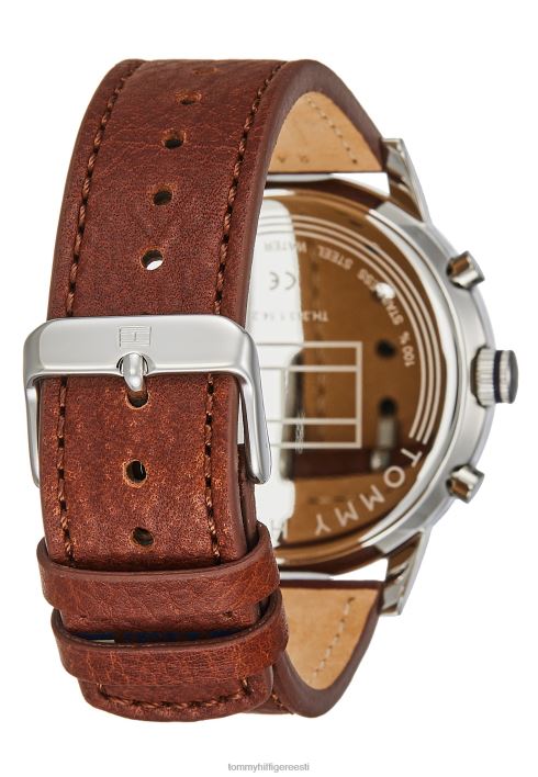 juhuslik kronograafi käekell RJV626701 konjak/hõbe Tommy Hilfiger