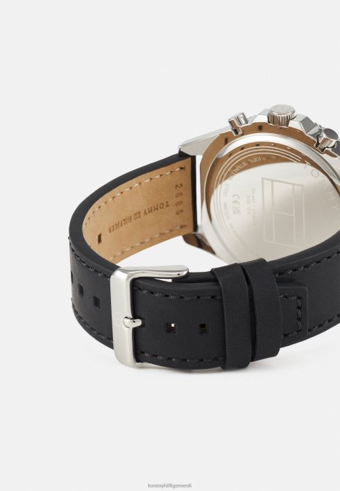 larson kronograafi kell RJV626685 must/hõbedane Tommy Hilfiger
